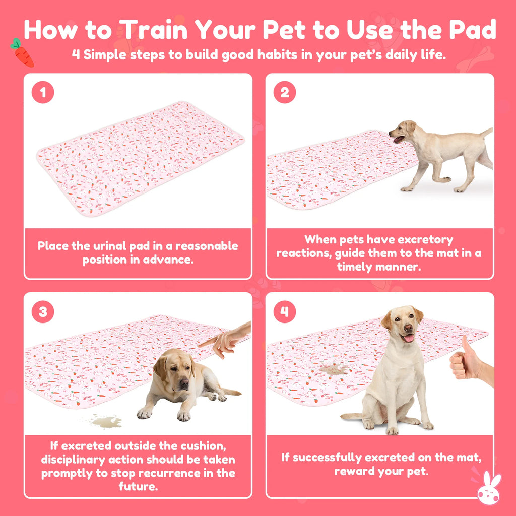 Guinea Pig Cage Liners Anti Slip Absorbent Guinea Pig Pee Pads Washable Rabbit Pee Pads Bedding for Small Animals Rabbit Hamster