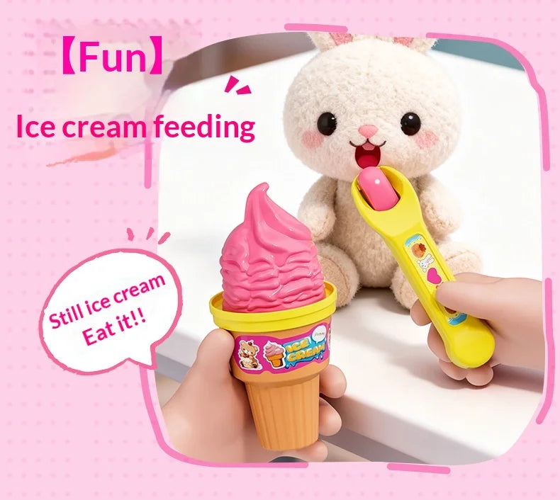 Pudding Feeding Toy Jelly Strawberry Pudding Storage Box Set Toy