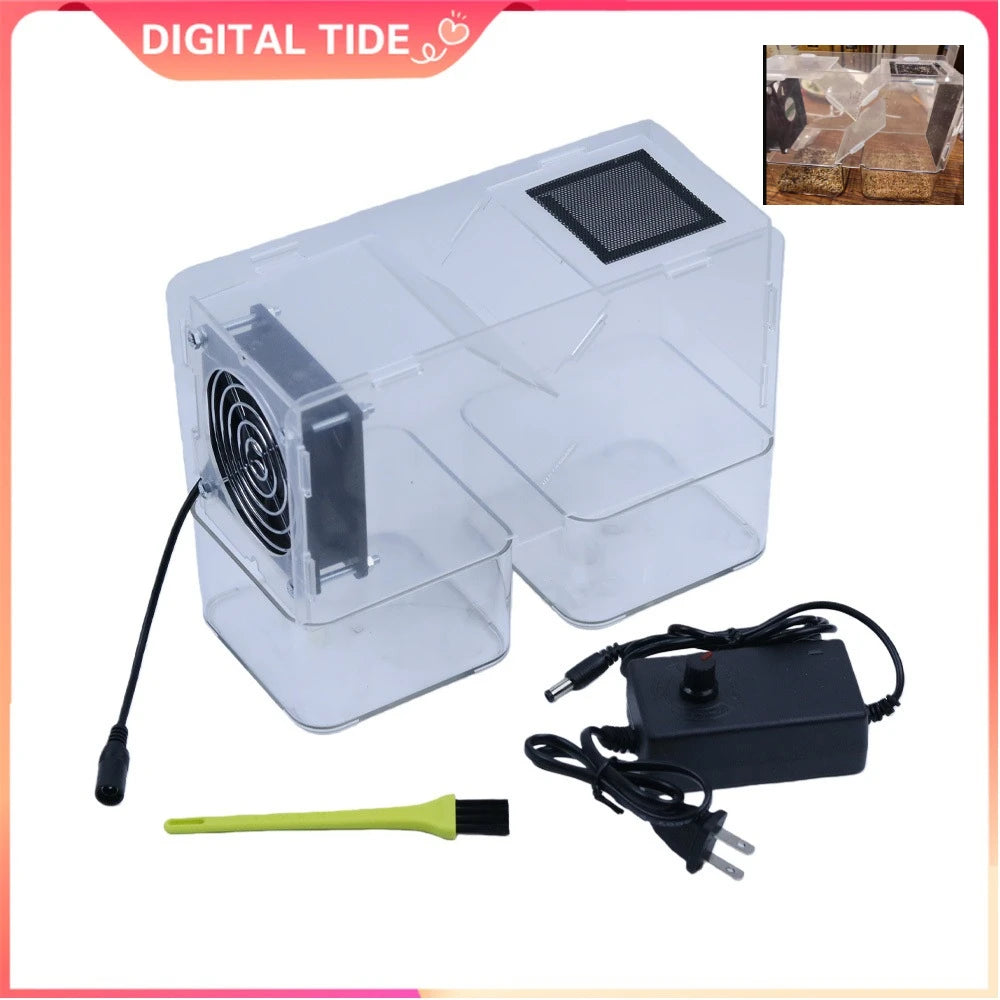 Bird Feed Shell Blowing Machine,No Assembly Required Husk Remover Wind Sheller Bird Seed Cleaner Machine, With Adjustable Speed
