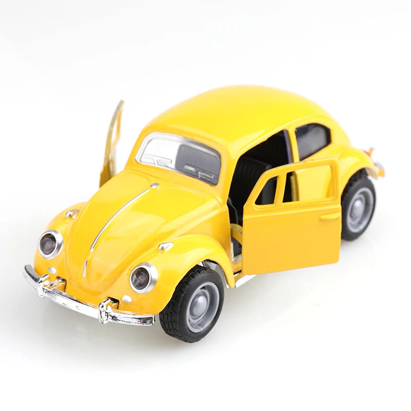 (bagged)1:38 Classical Cute Beettle, Alloy Model Car, Simulated vehicle, children's alloy car, boy's toy model, car ornaments