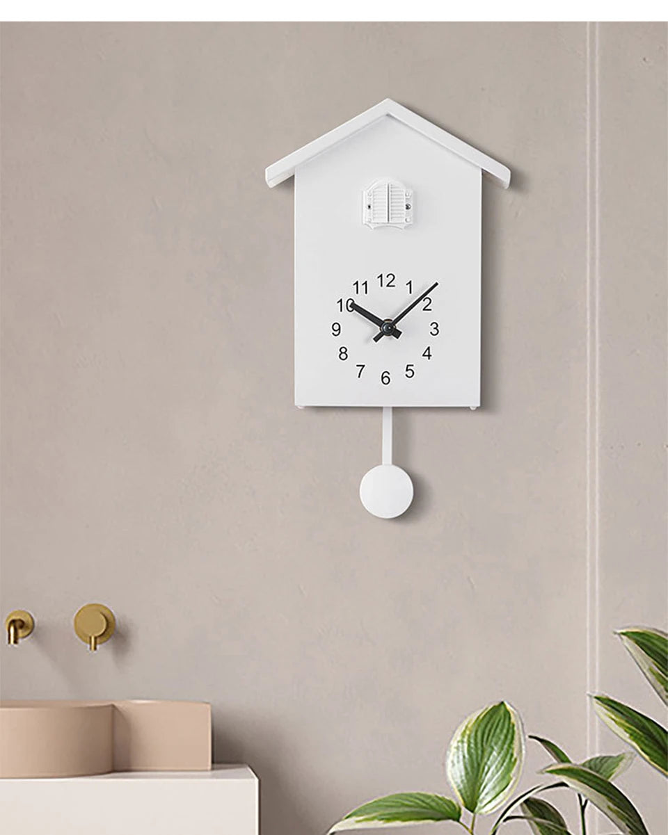20x25cm Cuckoo Quartz Wall Clock Modern Bird Home Living Room Hanging Watch Horologe Clocks Timer Office Home Decoration Gifts