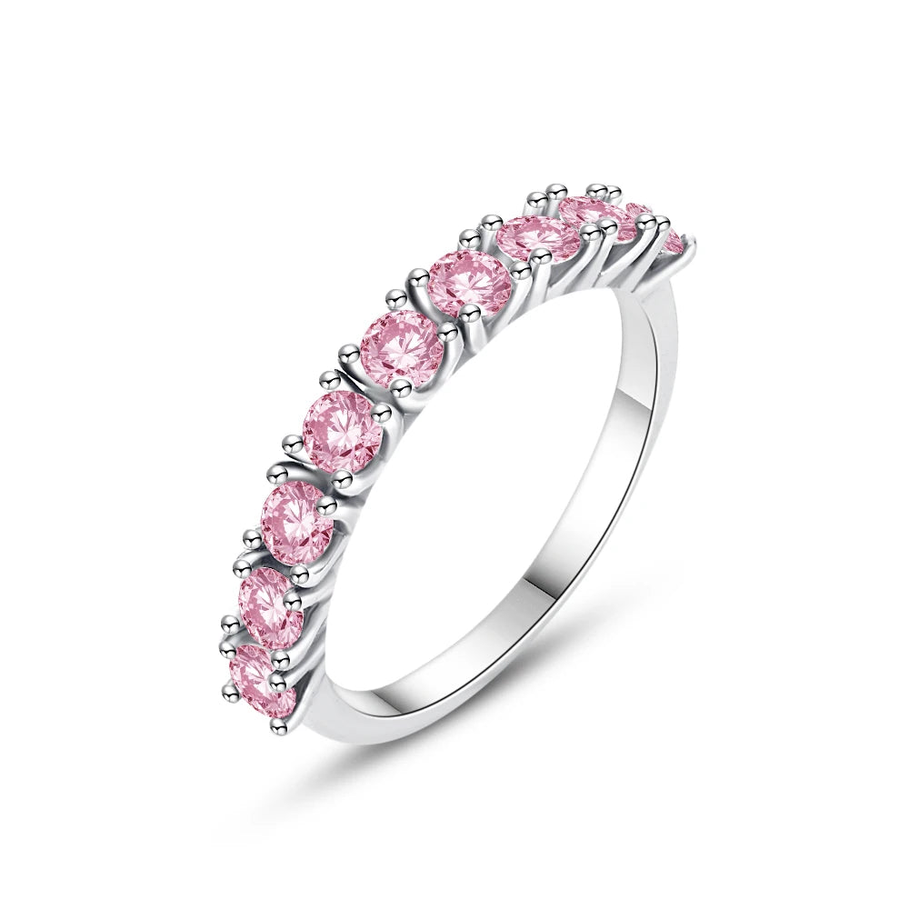 Christmas 925 Sterling Silver Crown Heart Flower Wing Zircon Sparkling Rings For Women Fine Jewelry wedding Anniversary Gifts