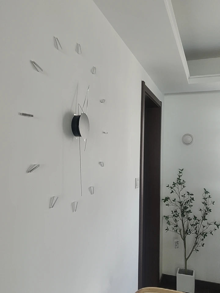 DIY Wall Clock Personalized Art Decorate Mute Wall Decor Clock Modern Design Minimalist Home Creative Luxury Decoration Watch