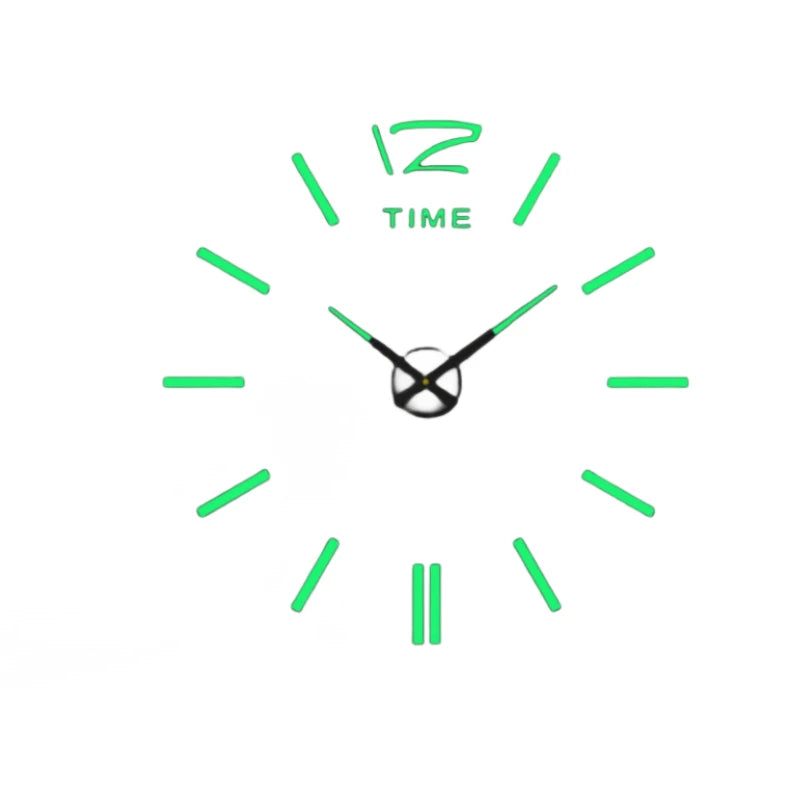 New Modern Design Large Wall Clock 3D DIY Quartz Clocks Fashion Watches Acrylic Mirror Stickers Living Room Home Decor Horloge