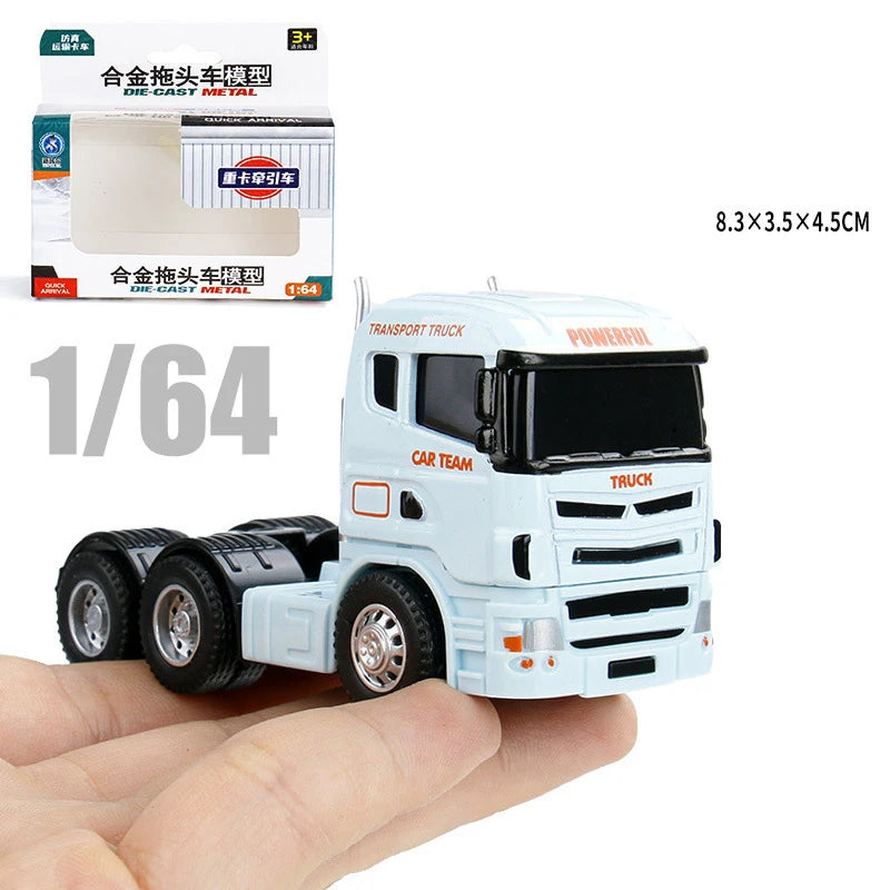 1:64 Scania Container Truck American Container Truck Alloy Diecast Model Car Home Decoration Ornaments Collections Hobby Holiday