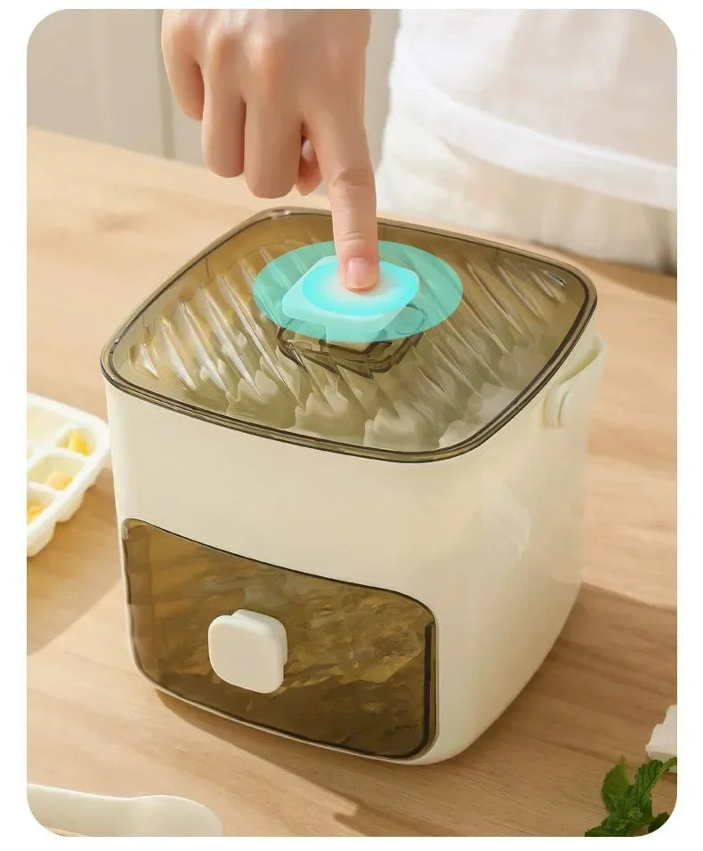 48 Grid Reusable Ice Cube Mold One-touch Easy Release Ice Maker Tray Refrigerator Homemade Ice Making Tool for Kitchen Use