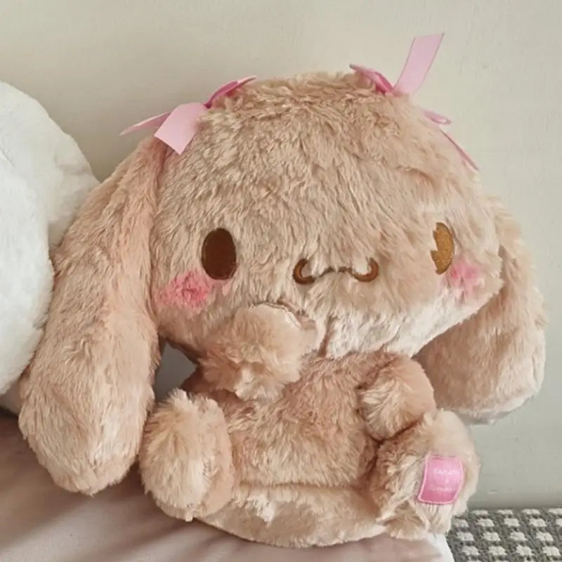 Sanrio Cinnamon Sitting Posture Plush Toy Sofa Decoration Home Pillow Bedhead Ornament Photo Still Life Props Birthday Gift