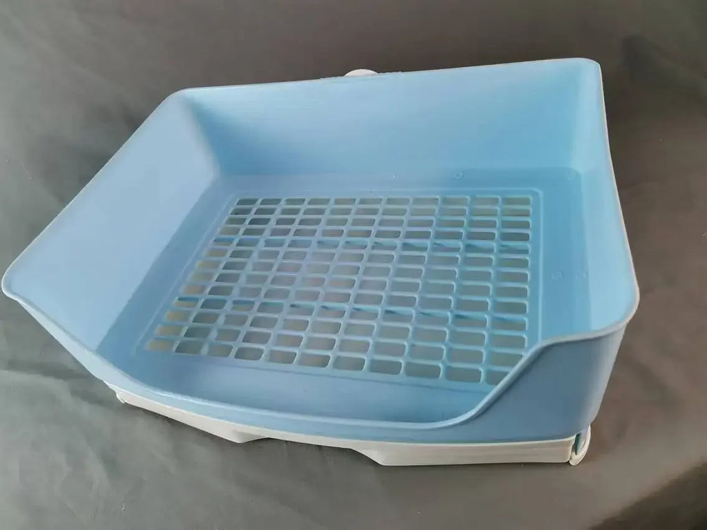 Large Bunny Toilet with Drawer - Rabbit Litter Box, Pet Bedpan for Adult Hamster/Guinea Pig/Ferret/Bunny Grate Potty Pet Toilet