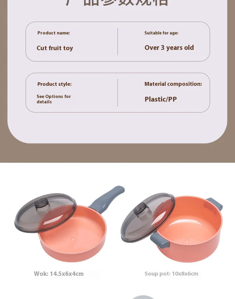 DIY Fruit Cutting Toys Vegetables Fruits And Vegetables Parent-Child Simulation Kitchen Food Children's Birthday Gifts