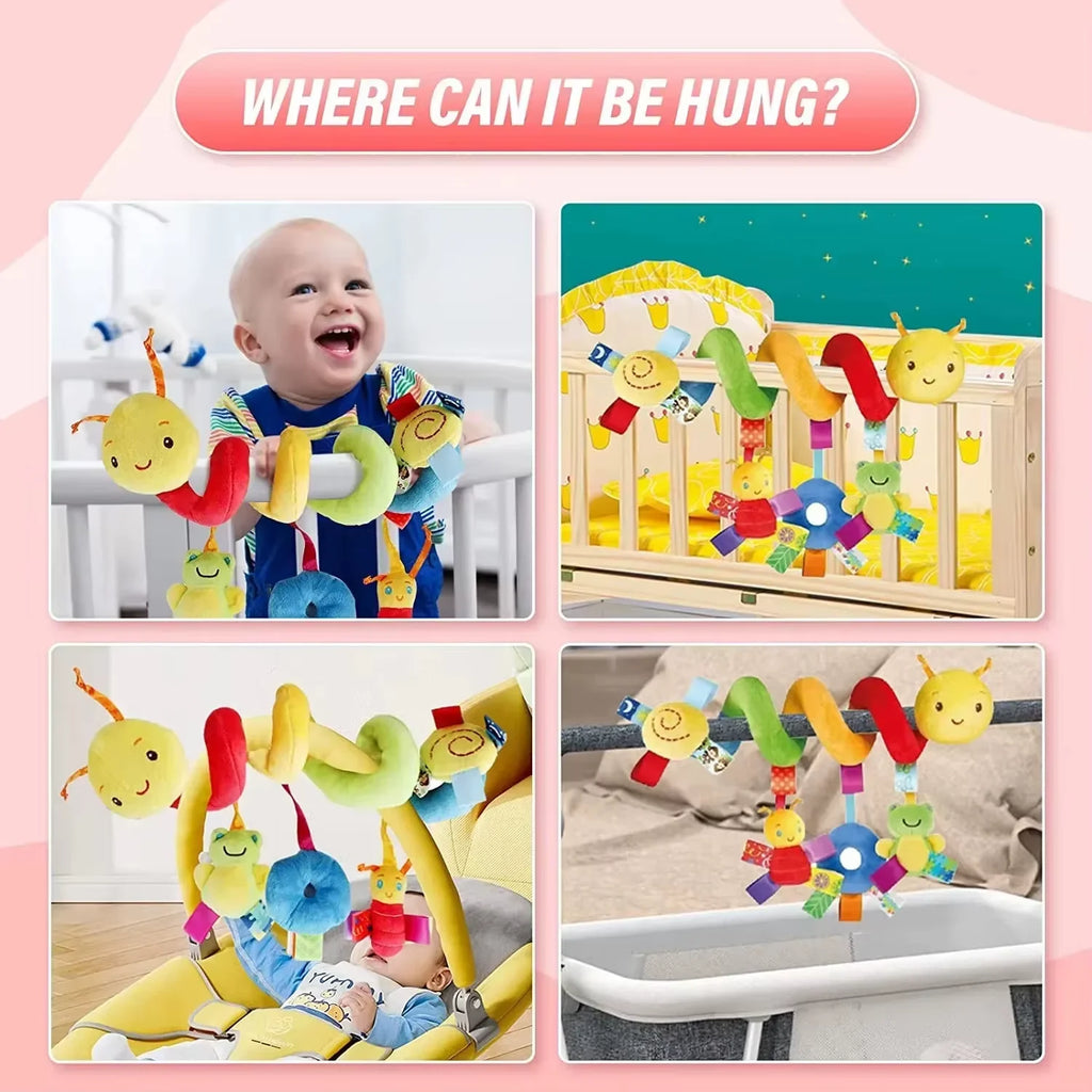 Cute Plush Toy, baby Sleep Companion Toy, Suitable for Children's Cute Caterpillar-Shaped Sleep Companion Toy