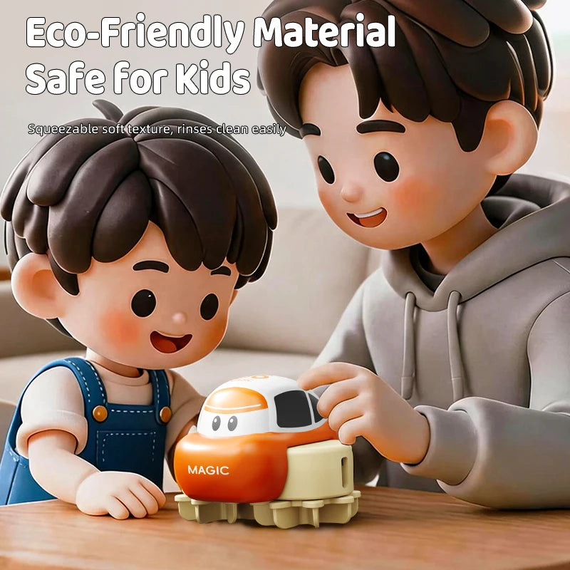 DIY Assemble Variable Track Toy Car, Educational Electric Mini Car with Crystal Mud Track, Magical Dream Changeable Track Toys