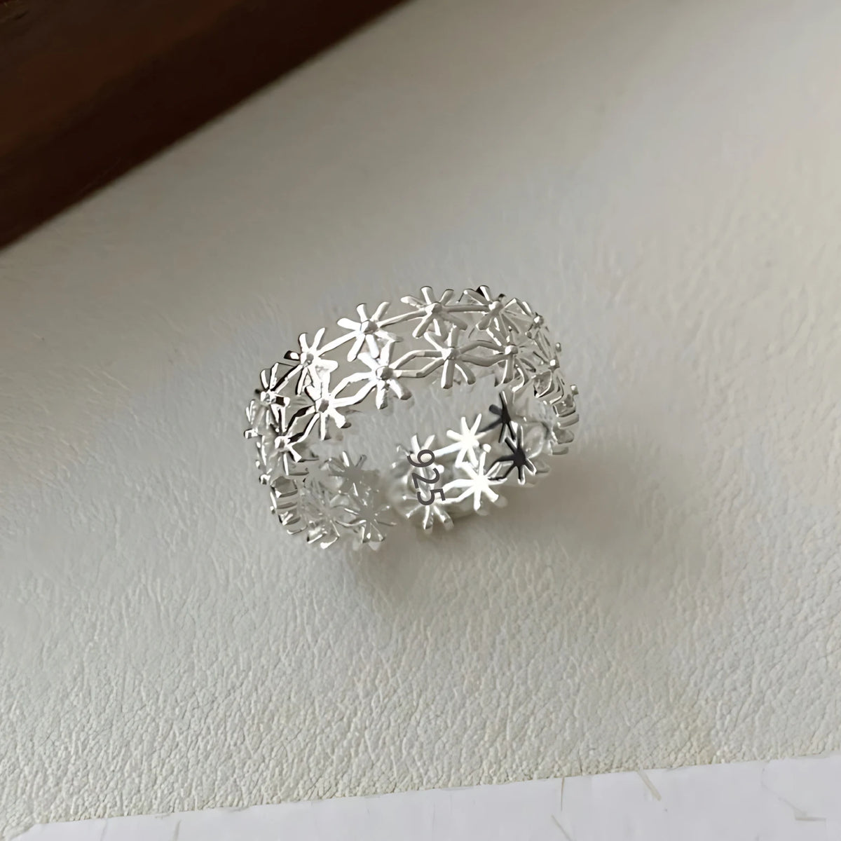 925 Sterling Silver Rings for Women Couple Minimalist Handmade Simple BIg Ring Party Jewelry Gift Prevent Allergy