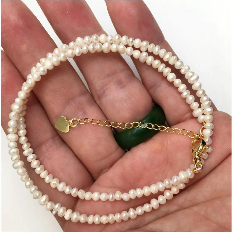 Trendy Love Pearl Red coral Necklace Female Personality Travel Party Fashion Clavicle Necklace Accessories collar perlas collar