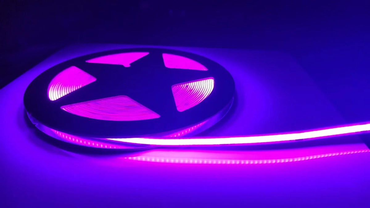 DC 12V 24V COB Strip 320Leds/480LedsM High Density RA90/RA95 Pink Yellow Ice Blue Red Green Flexible Ribbon Rope FOB LED Light
