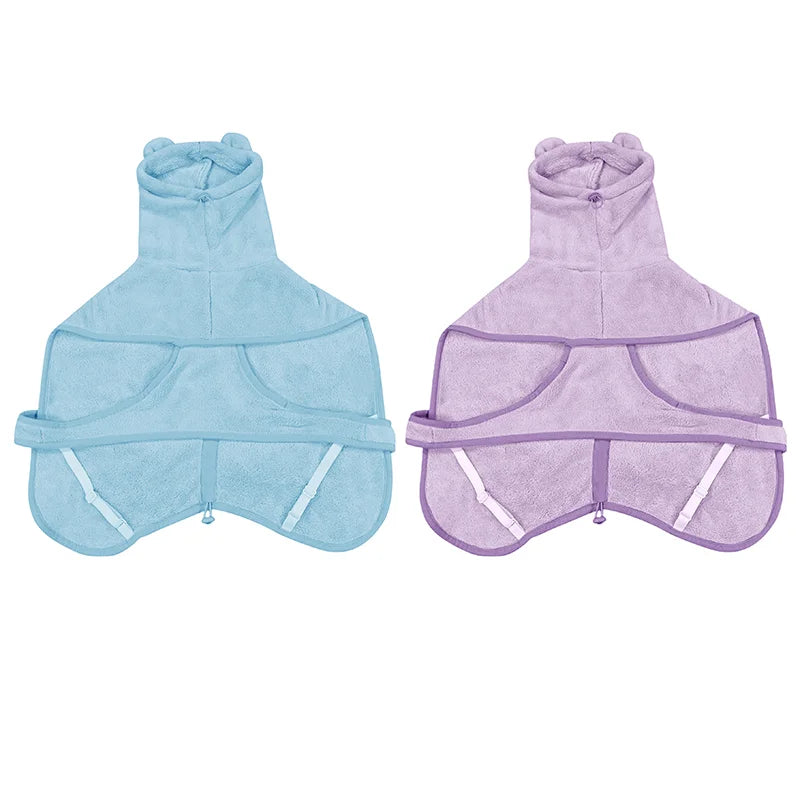 Quick Drying Soft Pet Bath Towel Robe Absorbent Soft Pet Bathrobe Dog Bath Towel for Small Big Medium Dogs and Cat