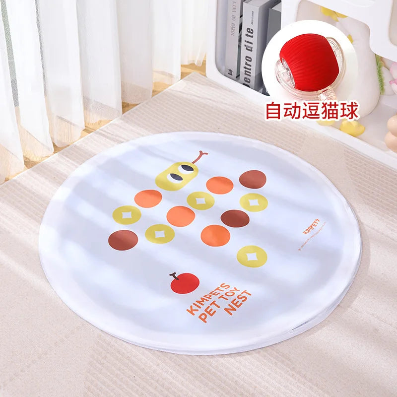 Cat Toy Electric Cat Teaser Ball Automatic Hunting Cover Pet Toy Self-Entertainment Boredom Buster
