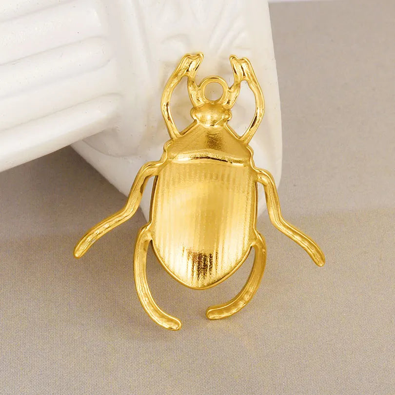 10PCS Ancient Egyptian Scarab Beetle Pendants Charms Stainless Steel Dragonfly Butterfly Pendant for Jewelry Making DIY Necklace