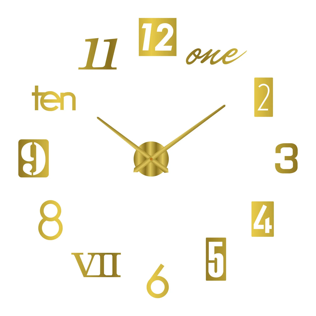 New Modern Design Large Wall Clock 3D DIY Quartz Clocks Fashion Watches Acrylic Mirror Stickers Living Room Home Decor Horloge