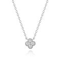 Aide Plata Real 925 Sterling Silver Lucky Lady Necklace European And American Four-leaf Clover Chain Necklace Turquoise Necklace