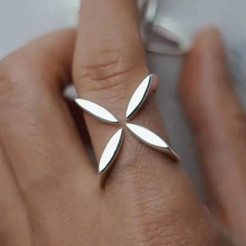 Sam Panda 925 Sterling Rings for Women Fashion Geometric Handmade Irregular Gold Star Ring Simple Fine Jelwery  Christmas Gift