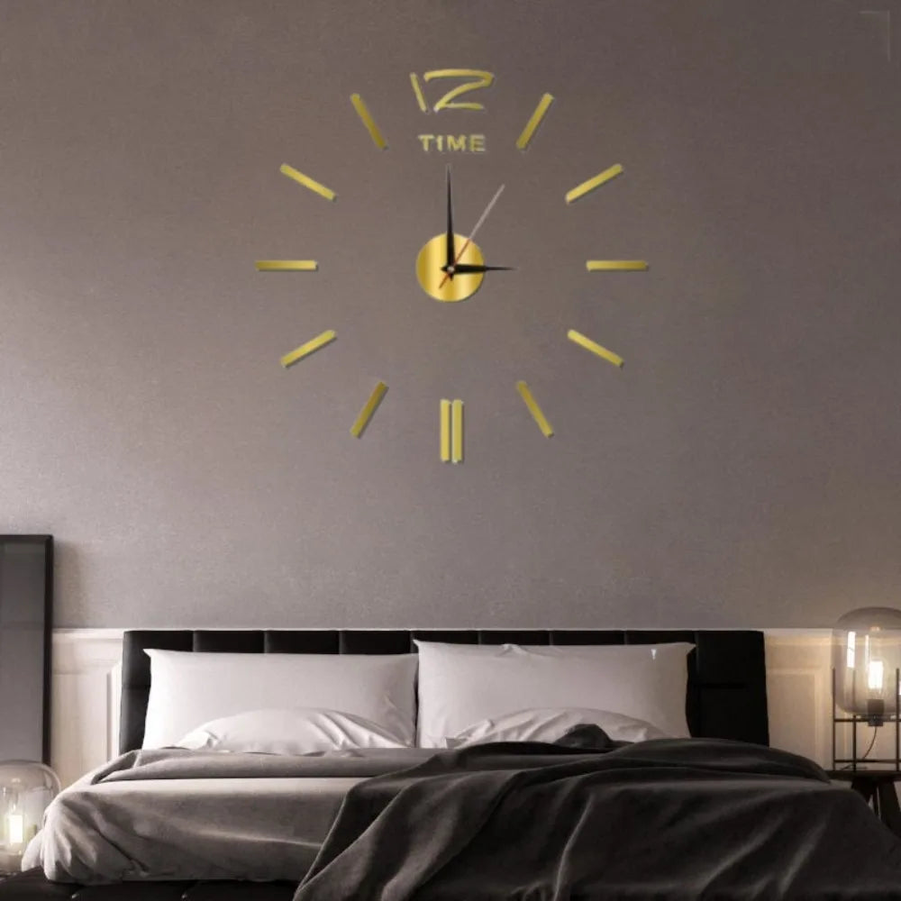 Large 3D Wall Clock Luminous Classic Wall Clocks DIY Digital Clock Wall Watches Stickers Silent Clock for Home Living Room Table