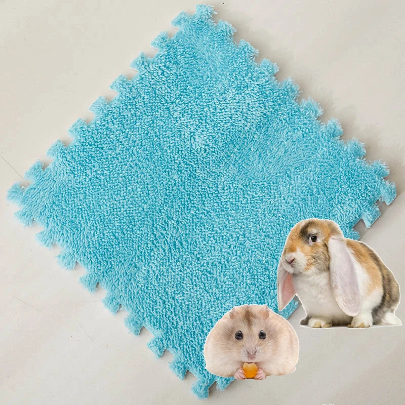 4-20Pcs Washable Guinea Pig Rabbit Cage Mat Waterproof Hamster Bedding Mat Cage Pee Pad Small Animal Rabbit Mouse Reusable Mat