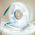 5V COB LED Strip Lights 3key Dimmable Flexible Tape Ribbon White Warm White Lighting for Room TV Mirror Backlight Wall Decor