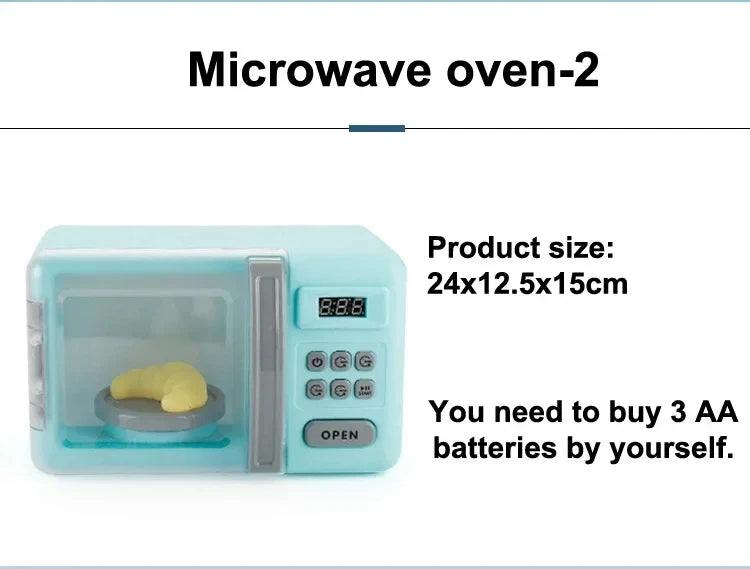 Simulation Kitchen Appliance Playset Kids Pretend Play Kitchen Toy Mini Household Appliance Role-Play Set Educational Toys Gifts