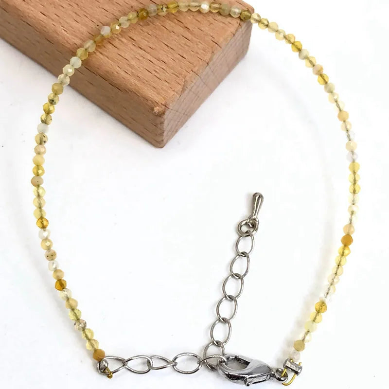 Mini 2-3mm Stone Beaded Faceted Natural Agat Quartzs Necklaces bracelet Female Fashion Party Choker for Women Girls Jewelry Gift