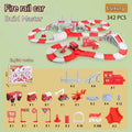 Fire Engine Track Assembling Car Engineering Minin Car Set Kids Puzzle Boy Toys Track Car Train Toys For Children Birthday Gift