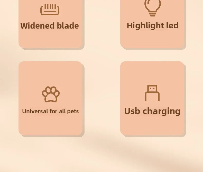 Pet Grooming Clippers Dog Cat LED Light Waterproof Electric Trimmer for Paws Feet Hair Cutting Dog Hair Dog Trimmer Pet Grooming