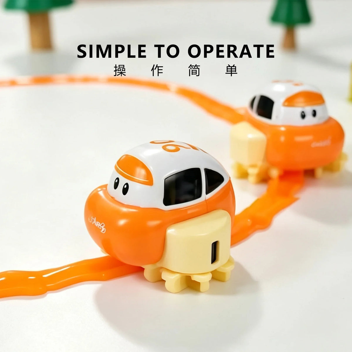 DIY Slime Track Car Toy, Draw Your Own Race Track with Paste, Electric Car, STEM Creative Building Kit