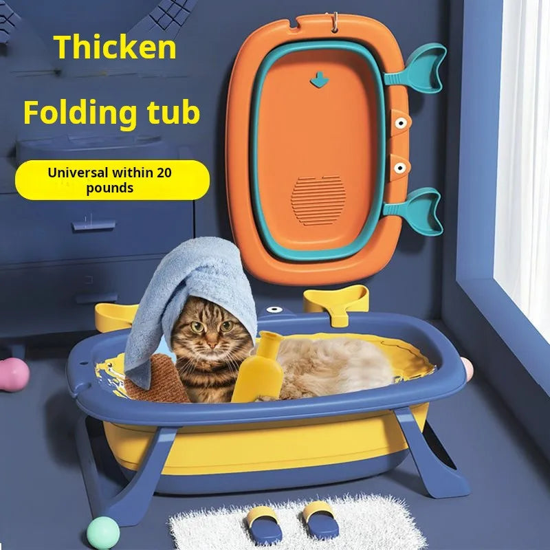 Collapsible Bath Tub Soaking Tub Bath Tub Dog Supplies Cat Washing Cat Pet Special Bath Tub