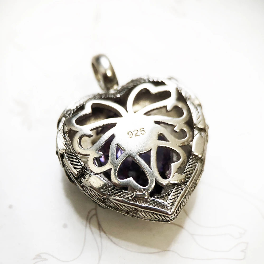 Pendant Key With Snake Winged Heart Summer Fine Jewelry Europe Accessorie 925 Sterling Silver Vintage Happiness Gift For Woman