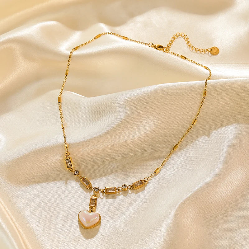 EILIECK 316L Stainless Steel Gold Color Hollow Ball Beads Pendant Necklace For Women Non-fading Choker Jewelry Girls Gifts Party