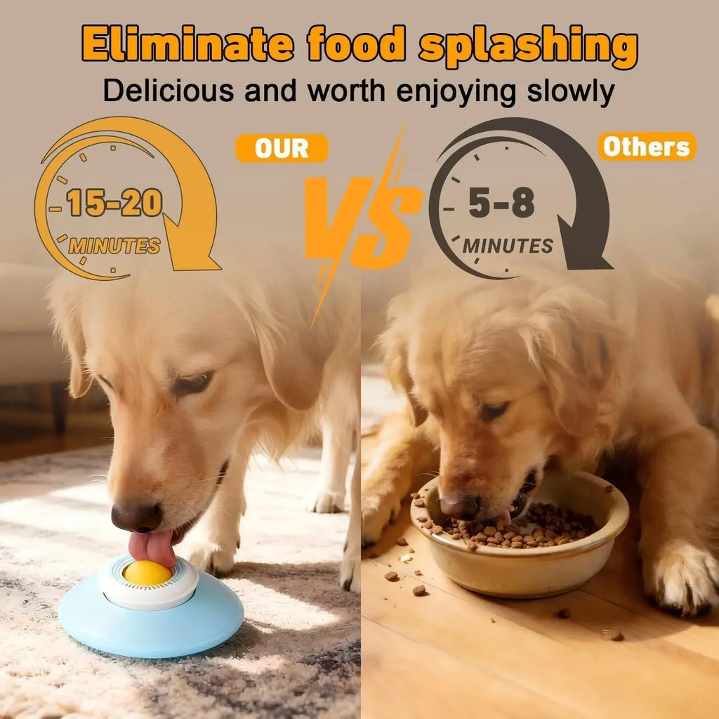 1pcs Dog Lick Bowl with Ball, Anti-Slip Licking Mat for Anxiety Relief, Slow Feeder for Liquid & Soft Food, Cat Dog Toy