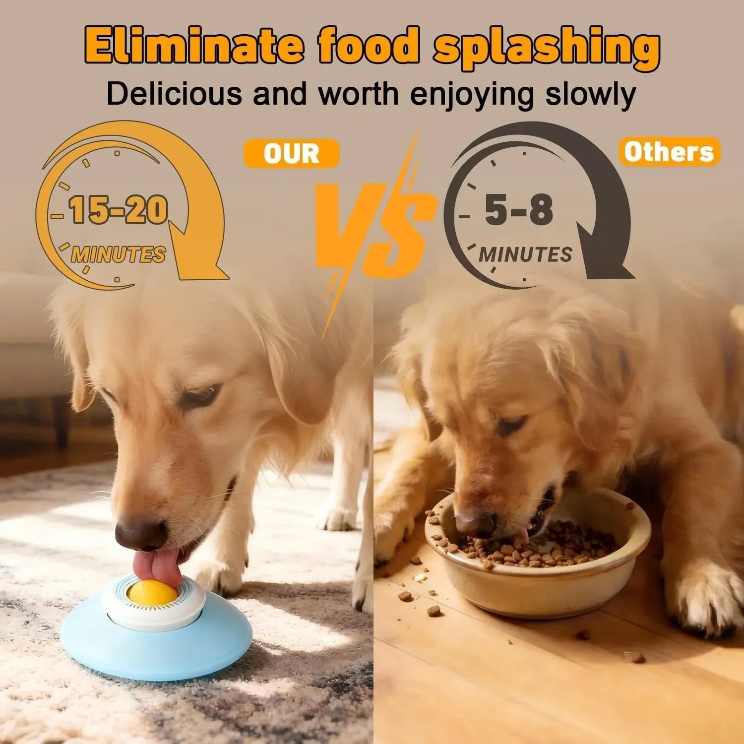 1pcs Dog Lick Bowl with Ball, Anti-Slip Licking Mat for Anxiety Relief, Slow Feeder for Liquid & Soft Food, Cat Dog Toy