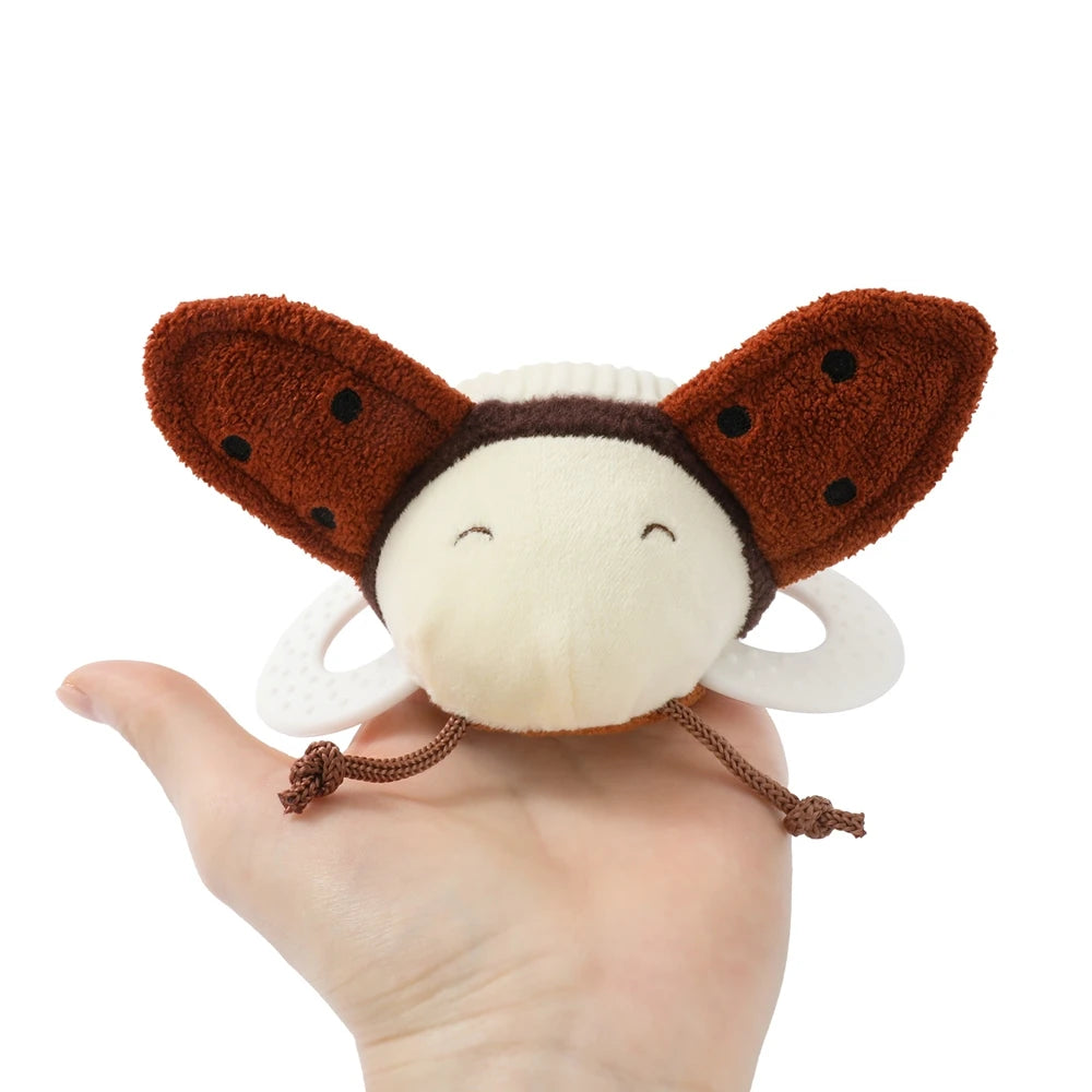 Baby Rattle Toy Baby Crib Moving Bell Felt Plush Bee Soothing Doll 0-12 Months Baby Montessori Sensory Touch Toy Newborn Gift