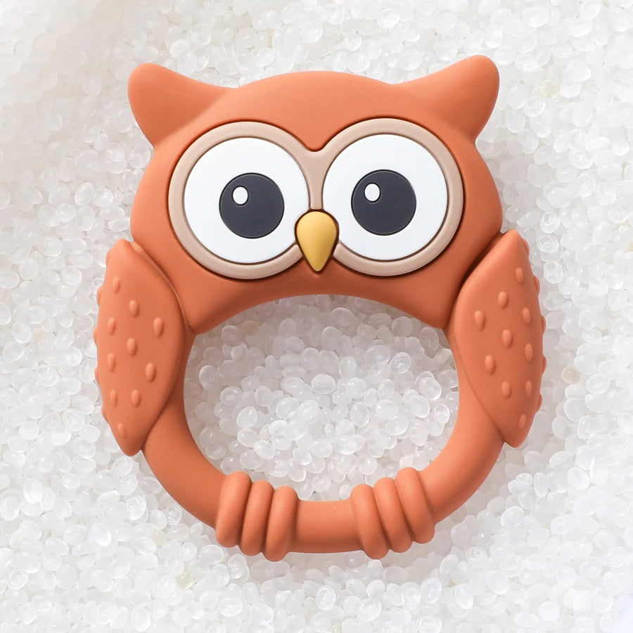 1PC Baby Silicone Teether Toys Food Grade Silicone Teething Animal Dental Teething Goods for Newborn Soothing Nursing Toys