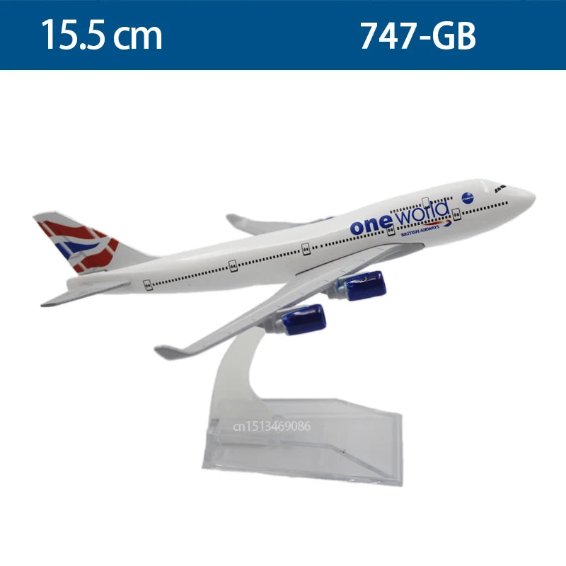 15CM 6inch Diecast Alloy 747 British Malaysia Airways B747 Airlines For Collection Friend Gift
