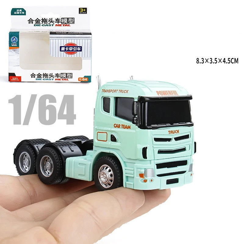 1:64 Scania Container Truck American Container Truck Alloy Diecast Model Car Home Decoration Ornaments Collections Hobby Holiday