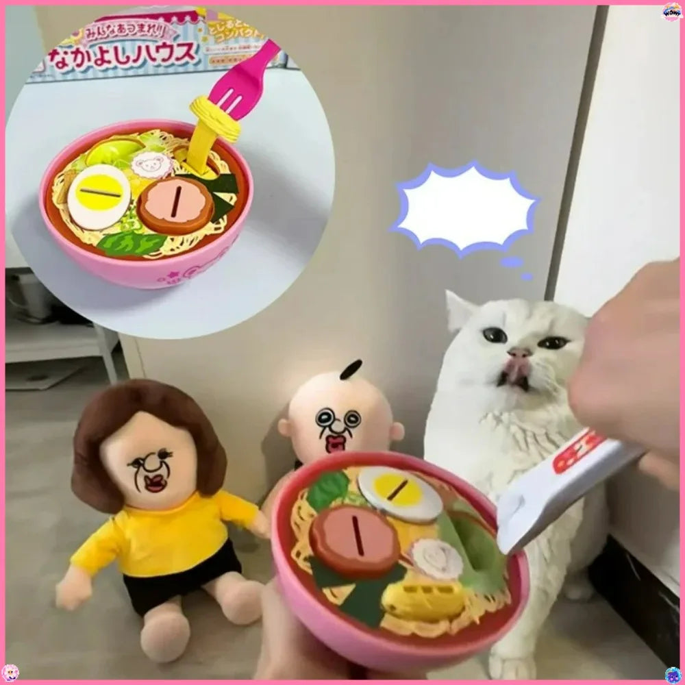 Food Feeding Pudding Feeding Toy Early Education Simulation Role Play Kitchen Lamian Noodles Ice Cream Toy Ornament  Kids Gifts