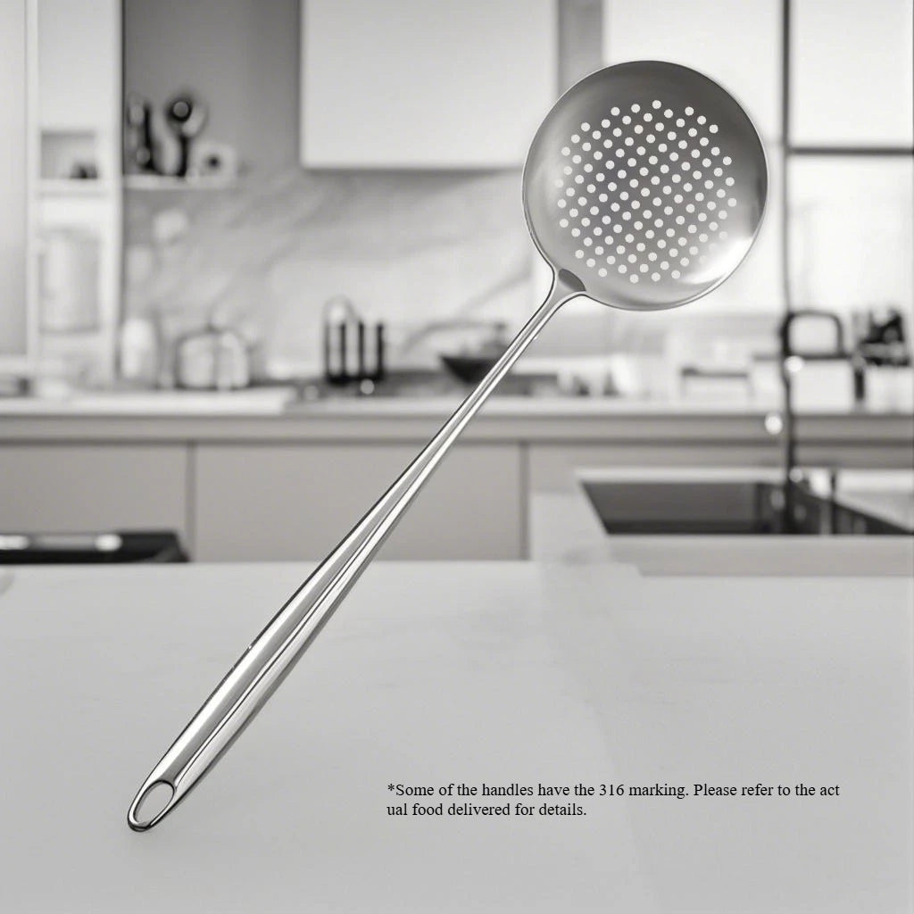 Food Stainless Steel Wok Spatula Metal kitchen utensils Slotted Turner Spoon Ladle Cooking Tools Utensil Set Kitchen Accessories