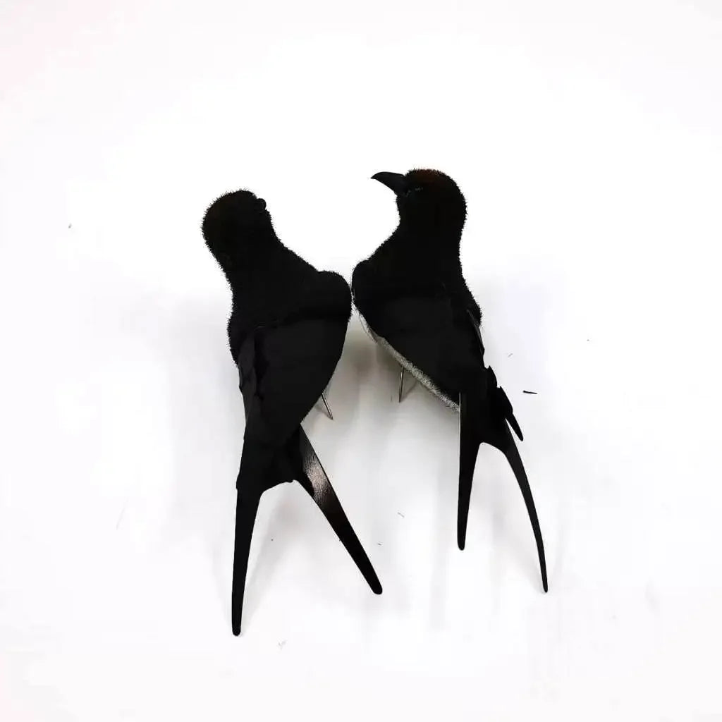 Artificial Swallow and Nest Decor Set High Simulation Craftsmanship Durable for Garden Patio Wedding and Indoor Decoration