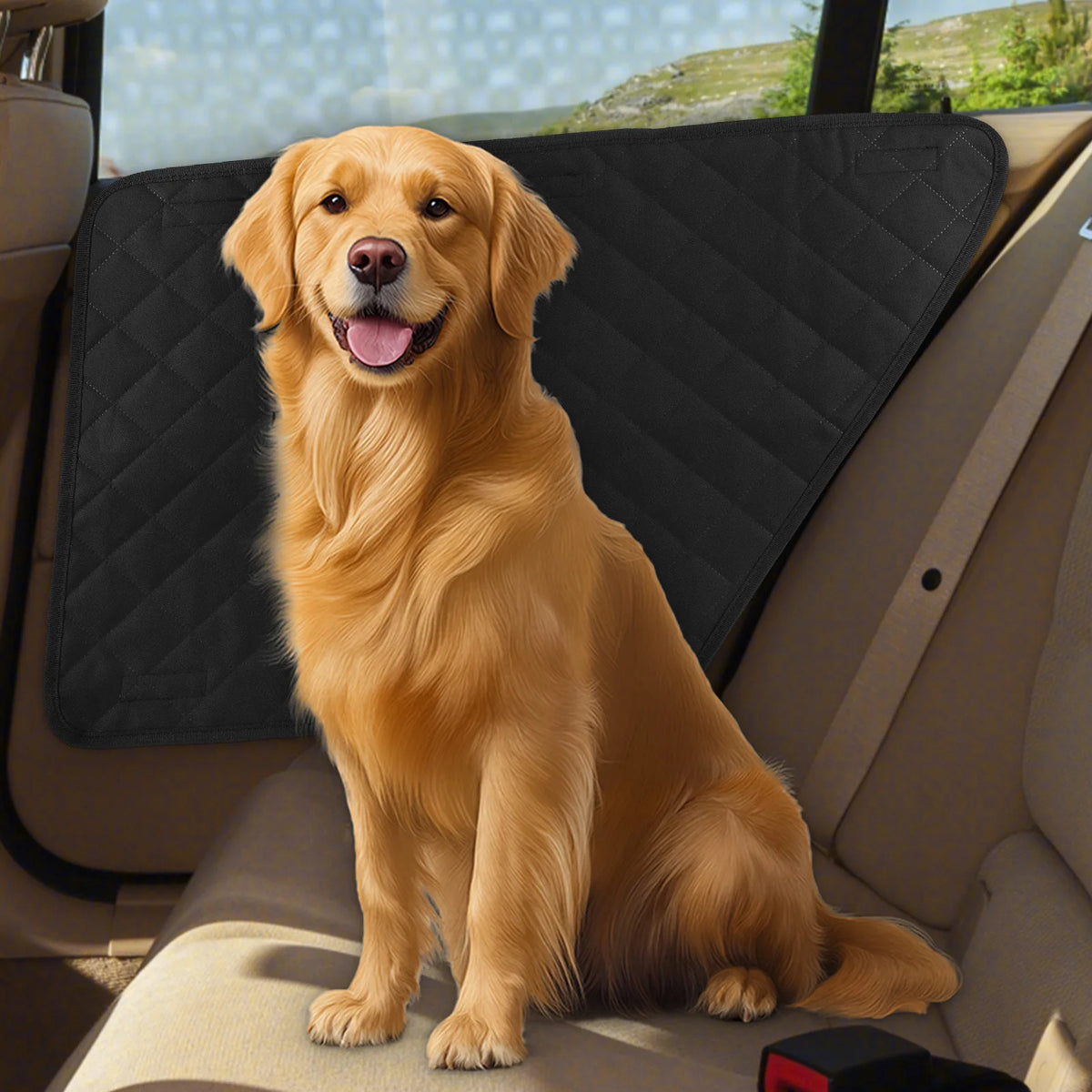 2Pcs Oxford Waterproof Car Door Protector Dog Vehicle Door Protector Washable Car Door Protect Mats for Car SUV Truck Dog Travel