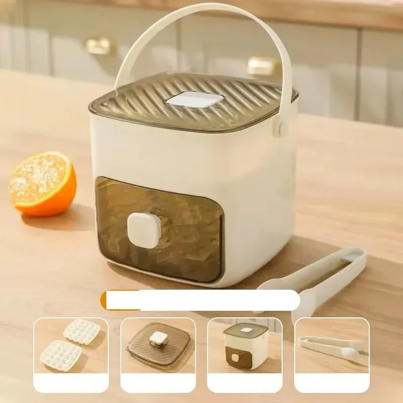 48 Grid Reusable Ice Cube Mold One-touch Easy Release Ice Maker Tray Refrigerator Homemade Ice Making Tool for Kitchen Use