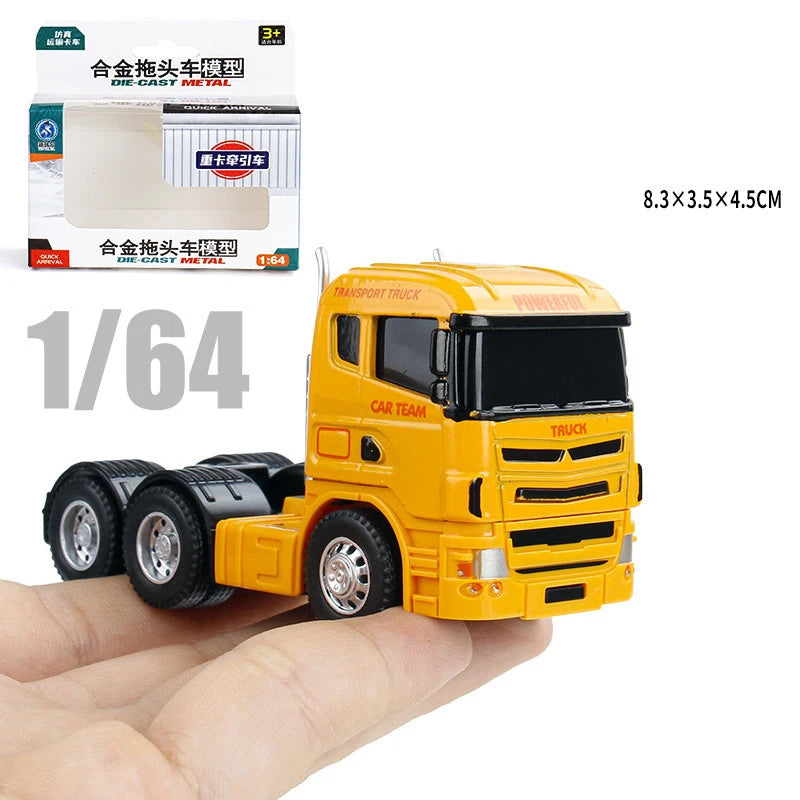 1:64 Scania Container Truck American Container Truck Alloy Diecast Model Car Home Decoration Ornaments Collections Hobby Holiday