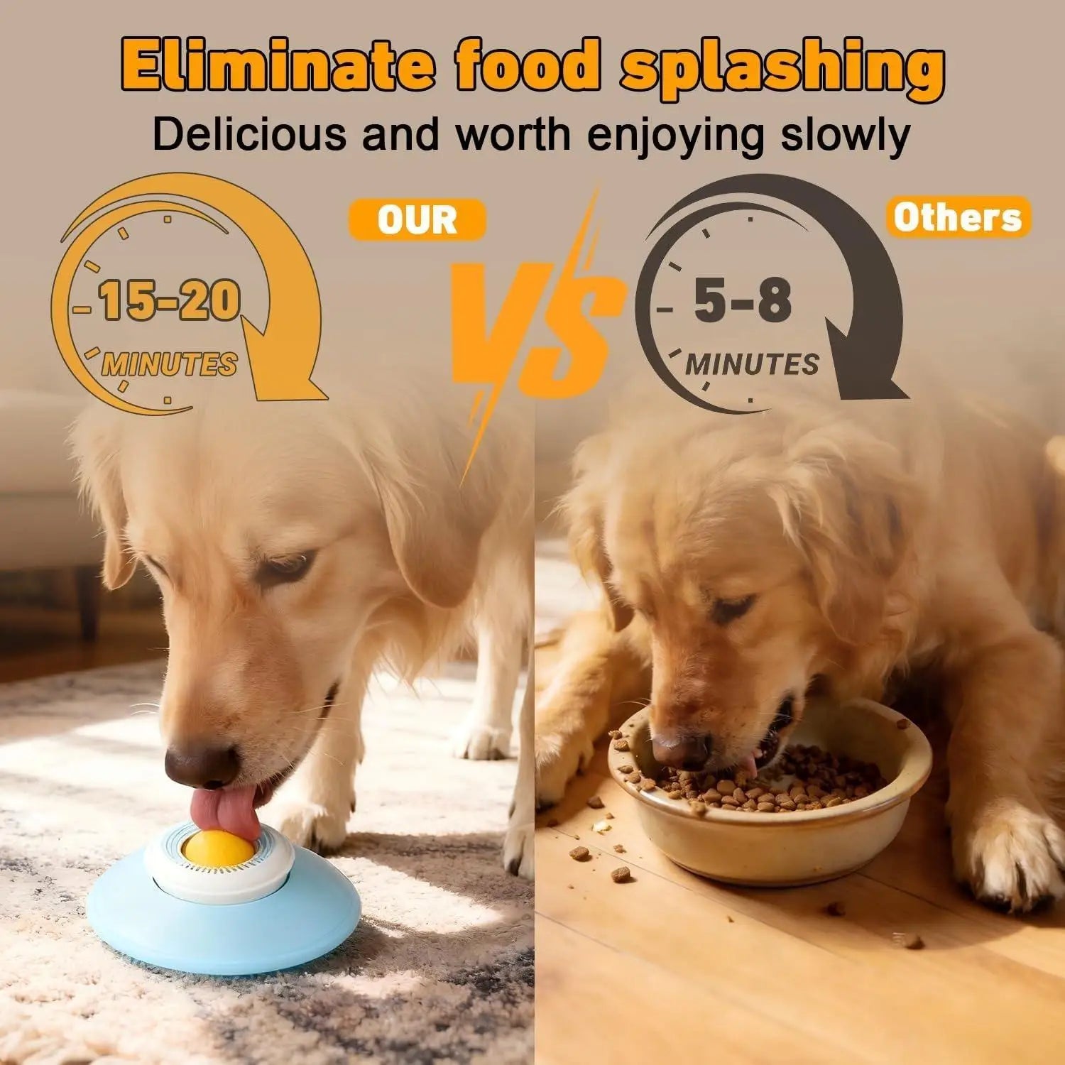 1pcs Dog Lick Bowl with Ball, Anti-Slip Licking Mat for Anxiety Relief, Slow Feeder for Liquid & Soft Food, Cat Dog Toy