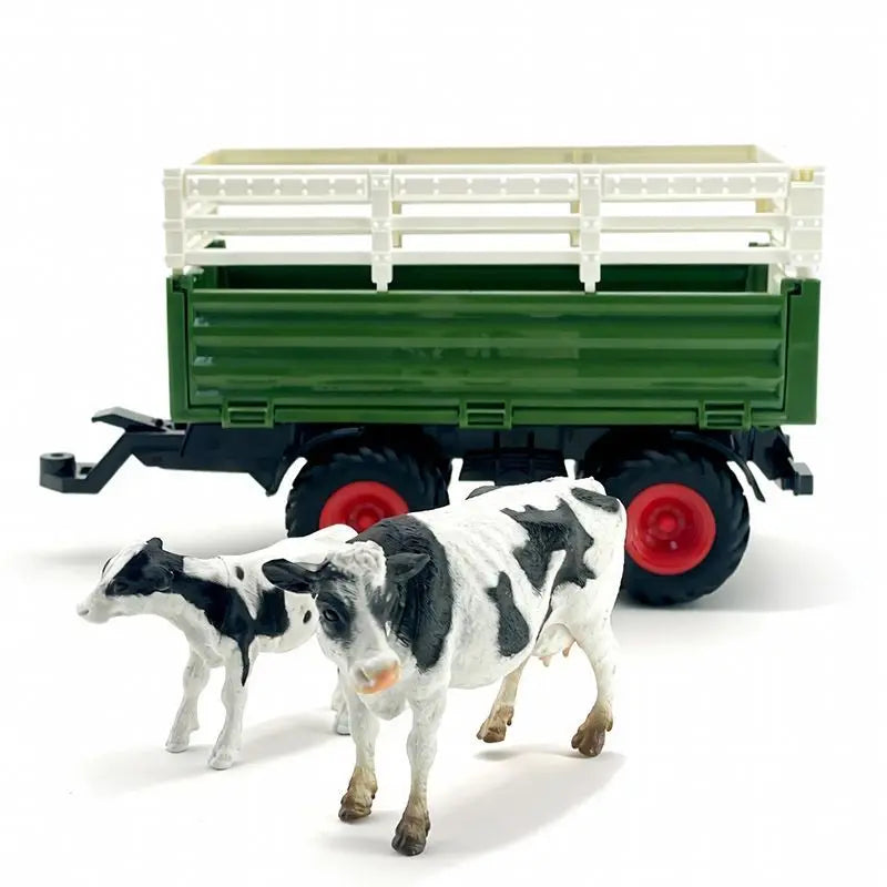 Large Scale Tractor Toys DIY Farmer Car Playset Toy Transport Trailer Engineering Birthday Gifts