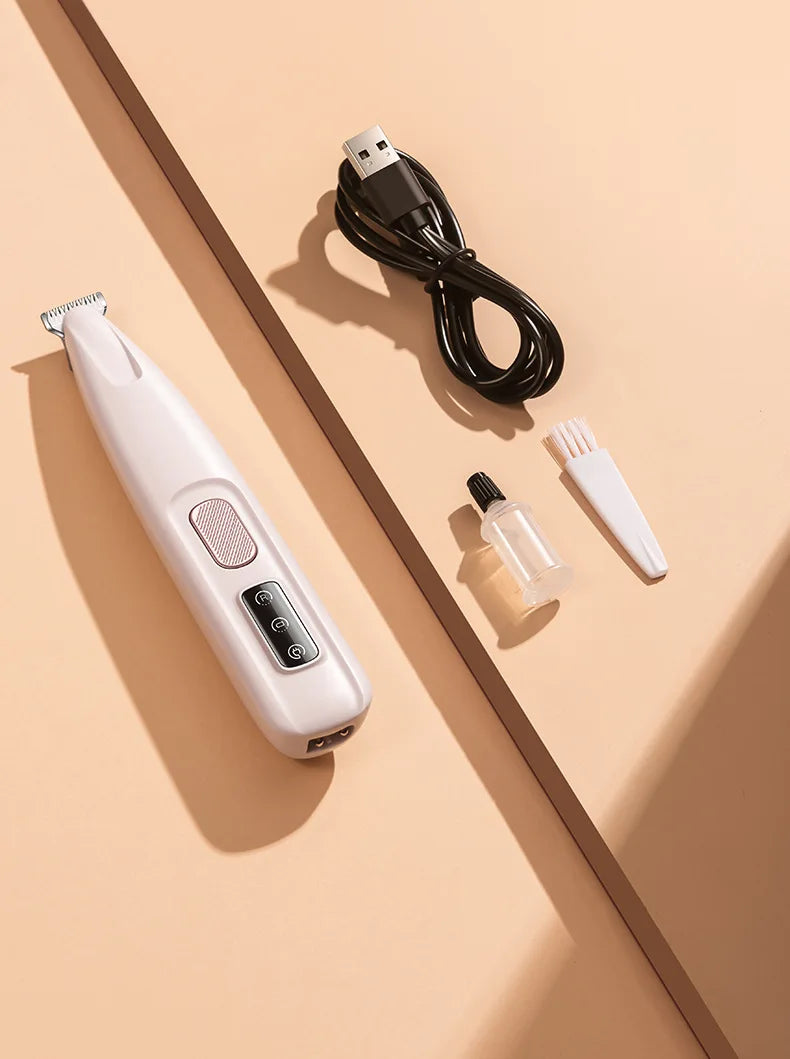 Pet Grooming Clippers Dog Cat LED Light Waterproof Electric Trimmer for Paws Feet Hair Cutting Dog Hair Dog Trimmer Pet Grooming